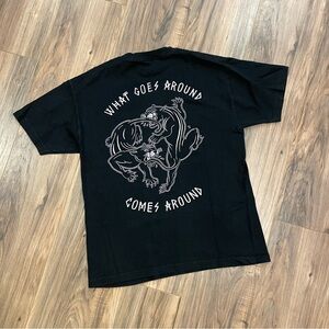 Men’s Sketchy Tank What Goes Around Comes Around Black T Shirt Size Medium